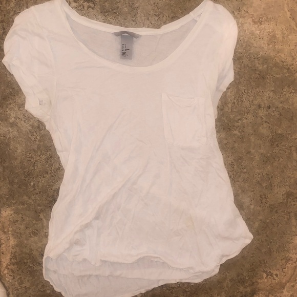 H&M Tops Plain White Tee Poshmark